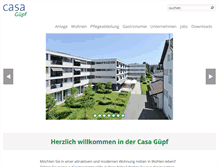 Tablet Screenshot of casa-guepf.ch